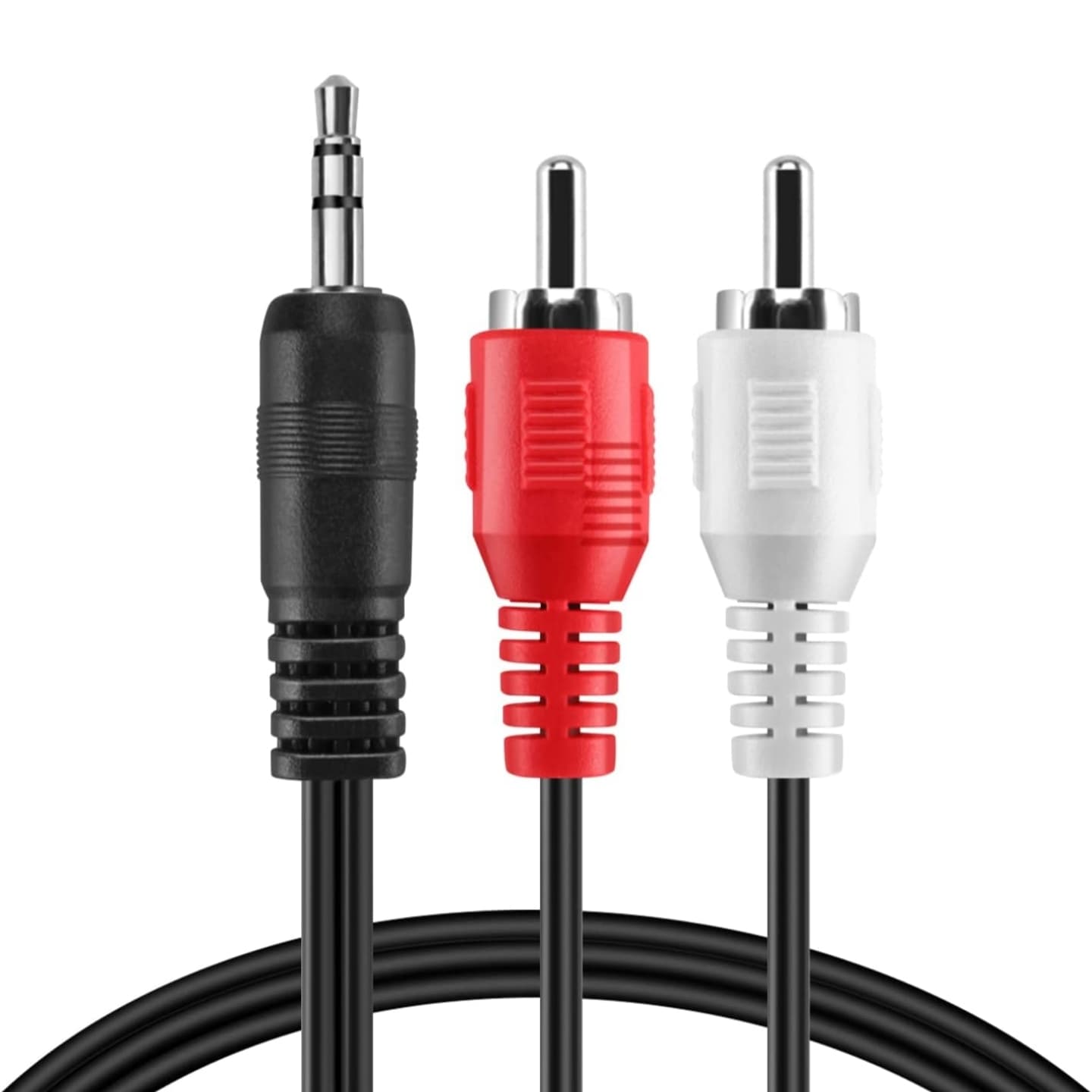 Cable de Audio Estéreo AUX a 2 RCA Macho Macho 1.5 Metros — BWS — imagen 1