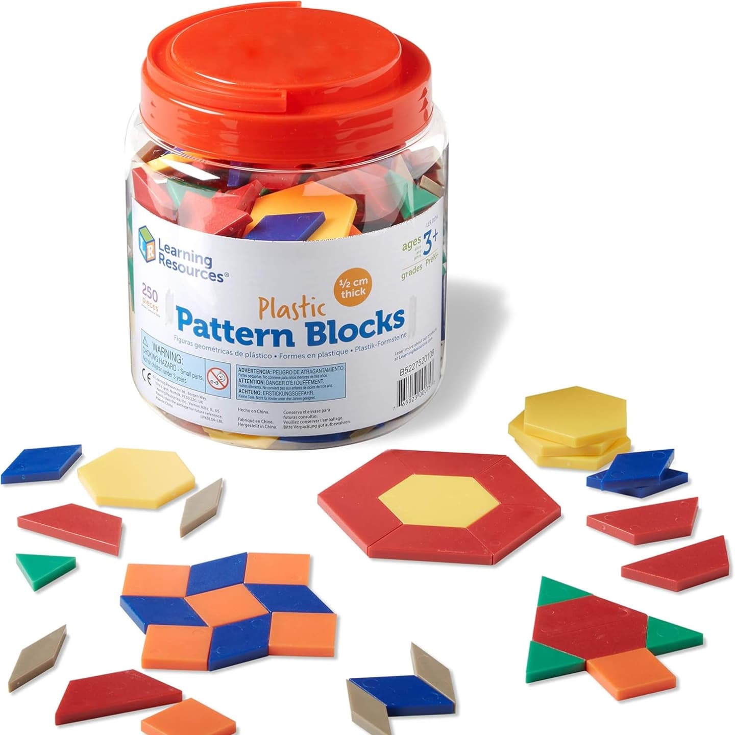 Learning Resources Bloques de Patrones Plásticos cantidad de piezas 250 — Learning Resources — imagen 1